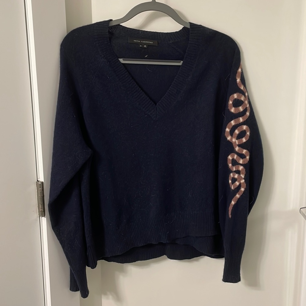 Skull Cashmere Snake Sweater